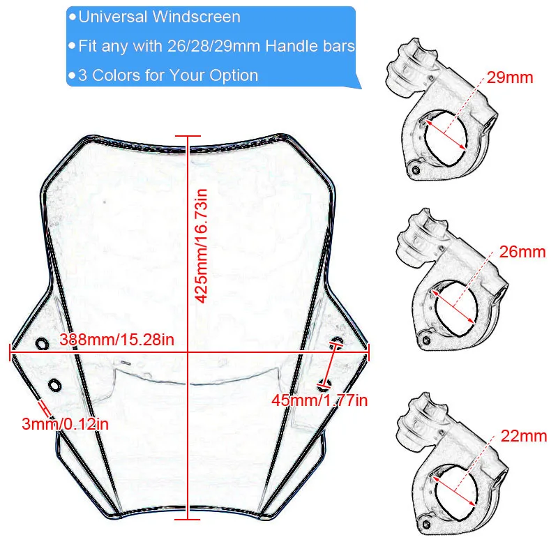 For Honda CB 1300 cb1300 Windscreen Windshield Deflector Covers Screen Modified Motorcycle Accessories