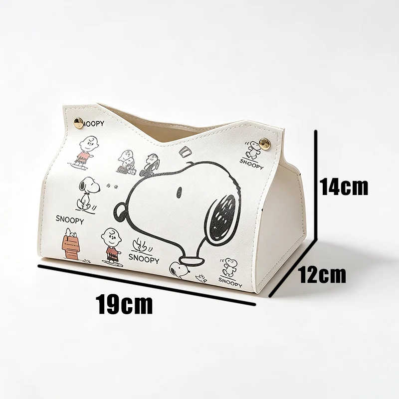 Snoopys Tissue Boxes Waterproof Napkin Holder Portable Foldable Car Tissue Box Bathroom Decoration Kitchen Accessories