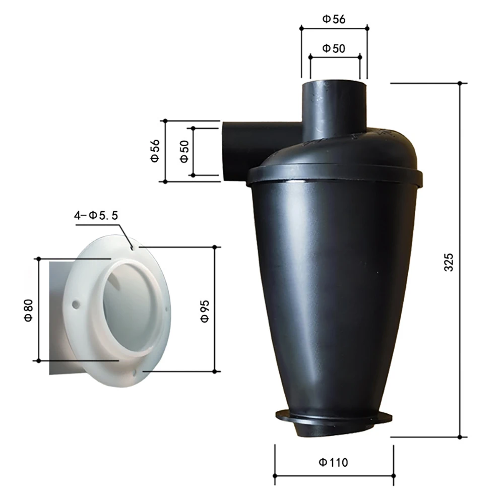 Collecteur de poussière cyclone amélioré, bricolage, extracteur industriel turbocompressé, aspirateur à cartouche, livres pour la maison avec base collante