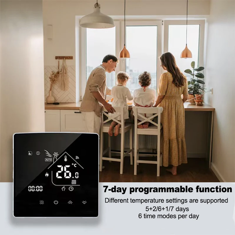 X5hgb wifi smart heizungs thermostat lcd anzeige sprach steuerung alexa tuya alice/elektrisch/wasser boden temperatur regler