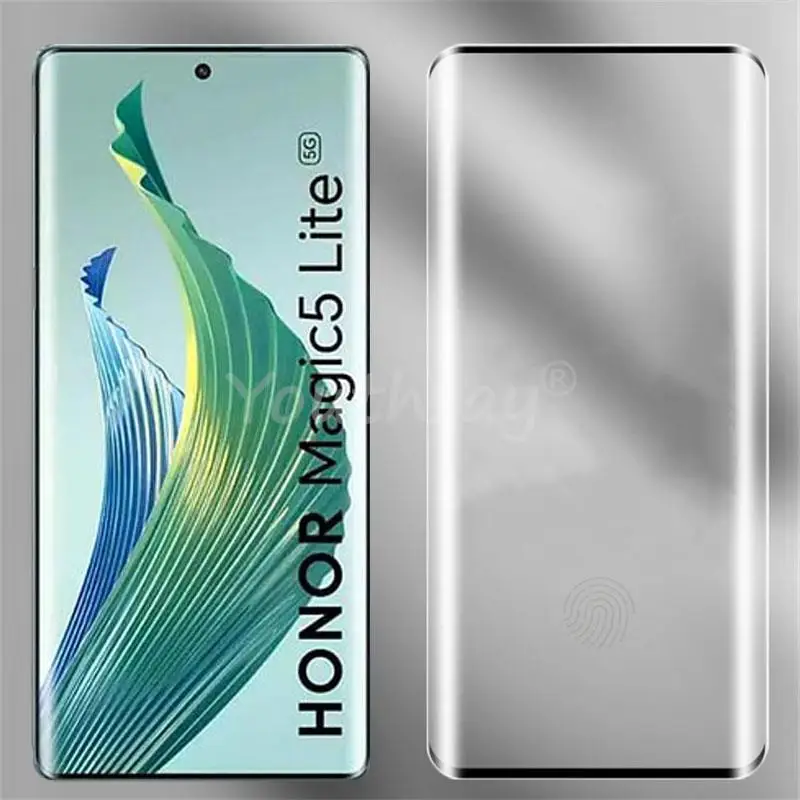 For Honor Magic5 Lite Glass 3D Curved Screen Lens Protector Film For Honor Magic 5 Lite Tempered Glass Magic 6 Lite 5 Pro 4 Pro