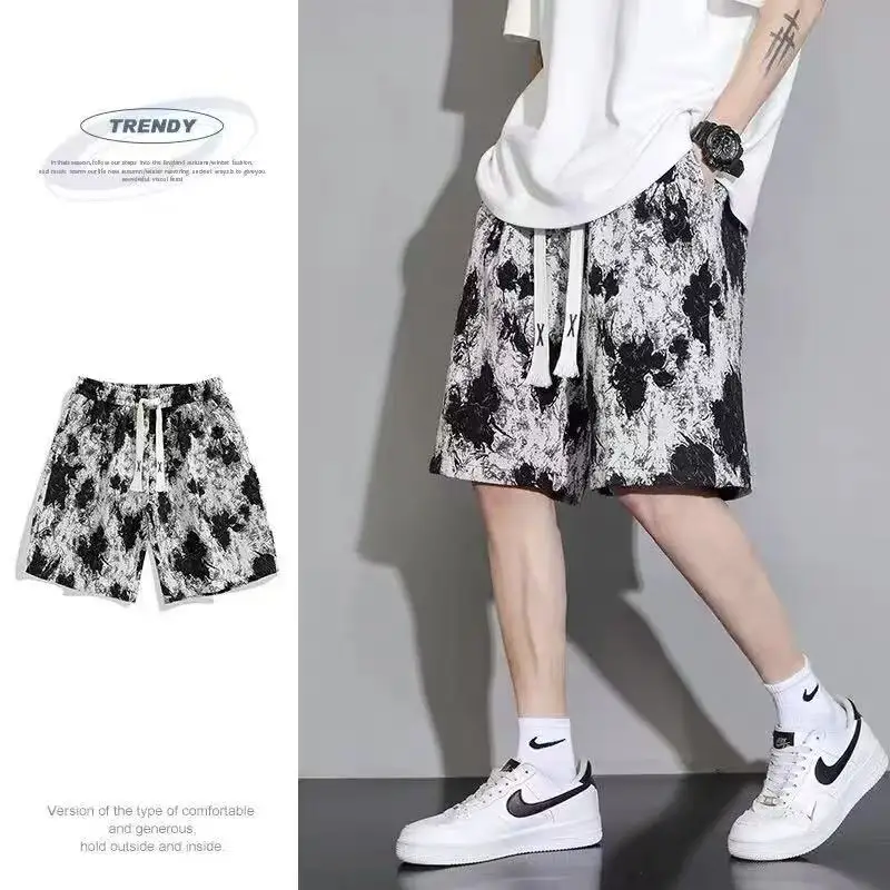 

Ice Silk Baskeall orts Men's Thin Qui Dry Summer Sports Loose Fit Casual Pants Youth Active Sle Elastic Waisand