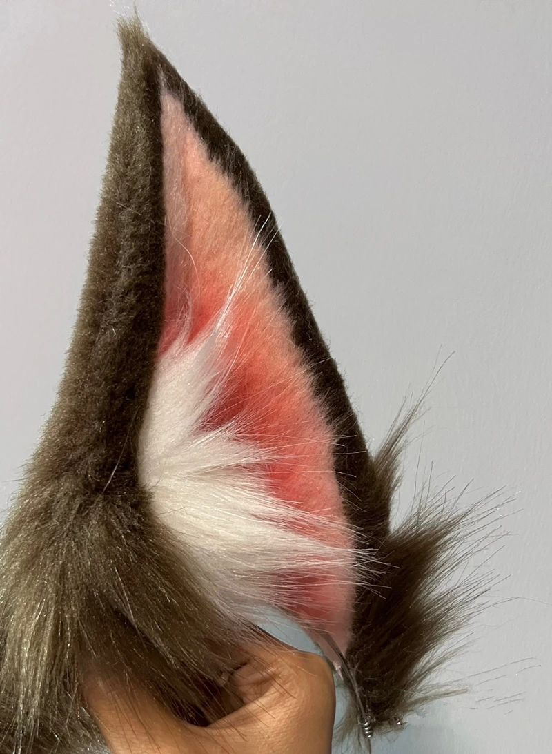 Handmade Simulation Beast Animals Ahri Legend Cosplay Ears Hairhoop Headwear Lolita Halloween Christmas Game Party Cosplay Prop