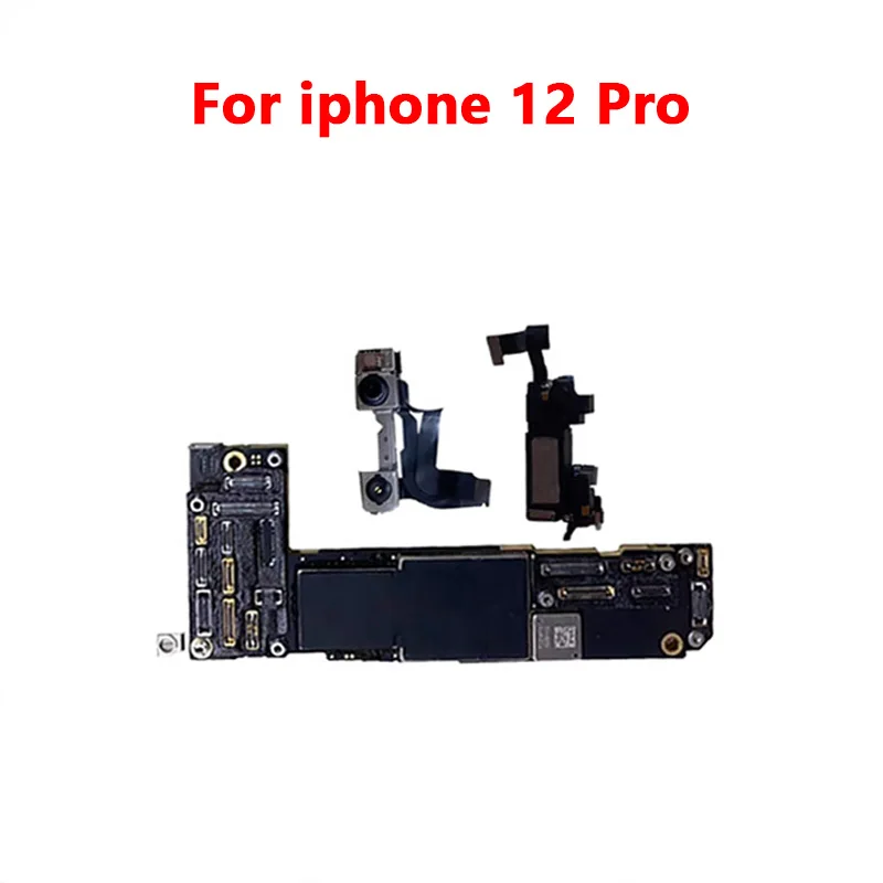 CleaniCloud Full Working Original Mainboard for iPhone 12P 12 Pro MAX Authentic Motherboard Face ID Full Chips Main Logic Board