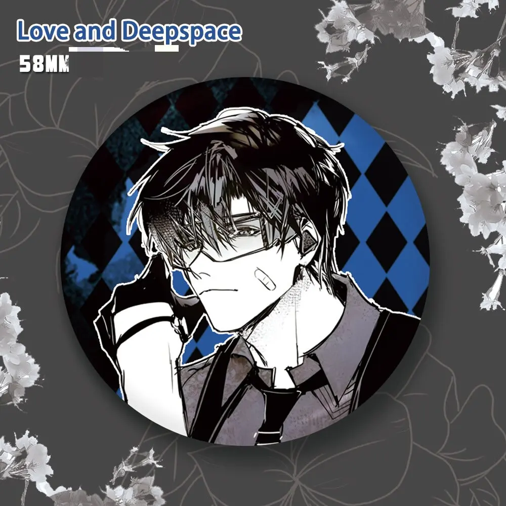 58 мм игра Love and Deepspace Xavier Sylus Qin Che косплей значок булавка SPTE жесть Broe Pin SPTE жестяная брошь ﻿   Опора