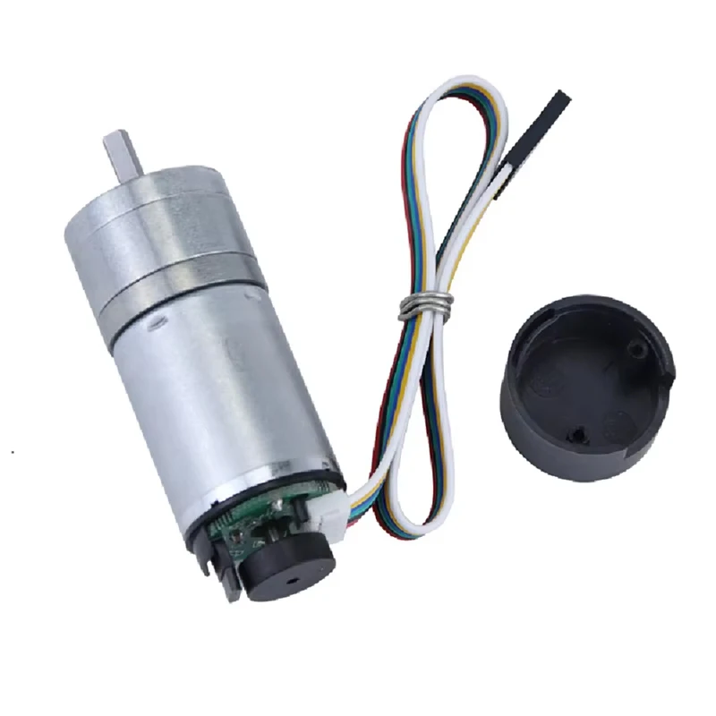 Moteur à engrenages cc avec encodeur 6v/12v/24v, vitesse réglable, régulation de vitesse CW CCW, petit moteur à corps à couple élevé JGA25-370B