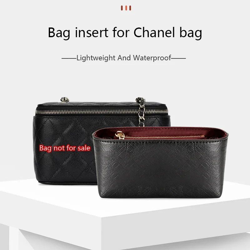 Bag Organizer Insert For Chanel Vanity Box Bag Waterproof Bag Insert Storage Lightweight Bag Support Bag Replacement Accessories