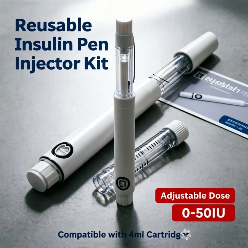Dual Chamber Disposable Injection Pen 4ml 50IU High Accuracy Precise Dosing Adjustable Peptide Injector