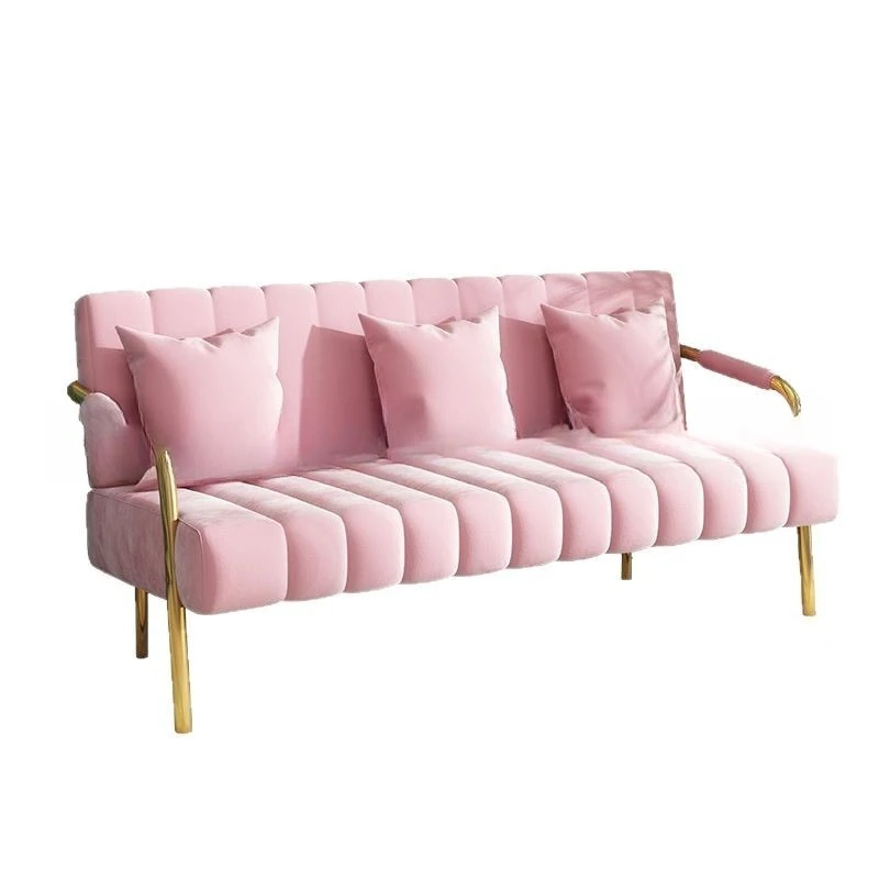 

Fabric sofa small apartment home living room Internet celebrity office negotiation chair clothing store