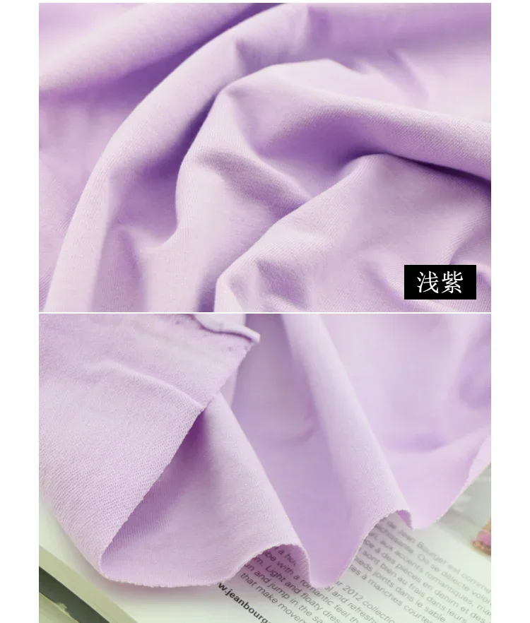 170x50cm 95% Cotton 5% Spandex Knitted Sweater Fabric make Spring Summer Sportswear dress Cloth High Elastic 370g/m
