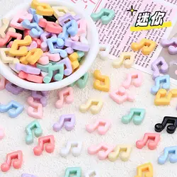 20pcs/lot Resin Nail Charms Doodle Face Cartoon Jewelry Cute 3D Musical Notes DIY Nail Art Decoration Accessories
