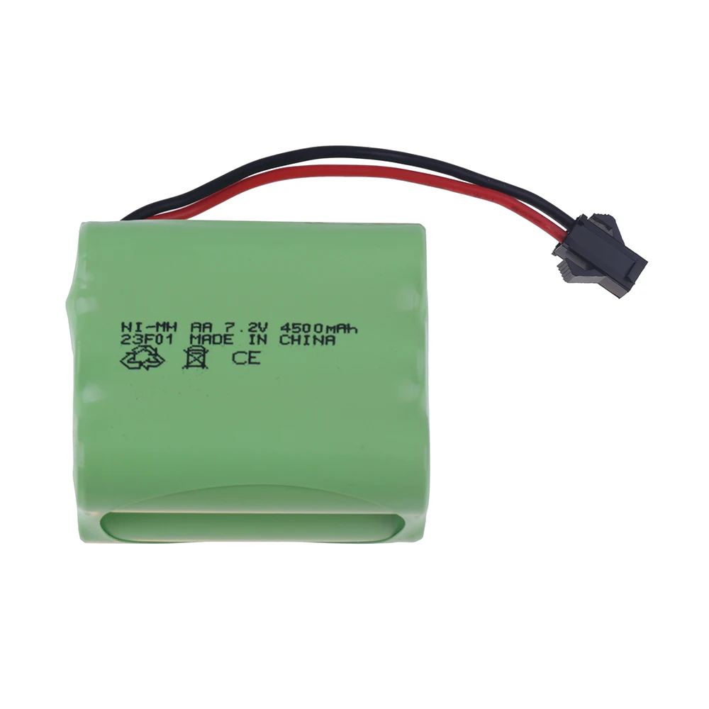 SM/JST/Tamiya Plug 4500mah 7.2V NiMH Rechargeable Battery For Rc Electric toys Cars Tanks Robots Boats Guns 6*AA 7.2v Battery