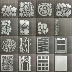 18 kinds flower tree frames Metal Cutting Dies Stencils For DIY Scrapbooking Decorative Embossing Handcraft Die CutsTemplate