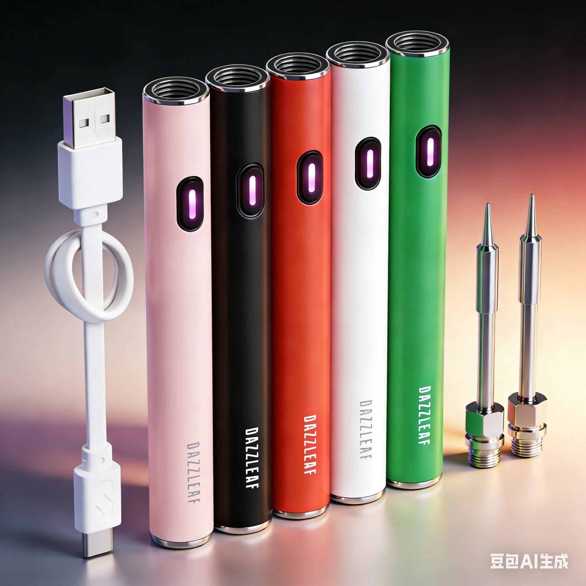 1 Sets, 510 Thread Battery,DIY Electric Soldering Iron, 350mAh Welding Heating Tool, With 11.2mm Hot Knife Tip Ceramic Heating
