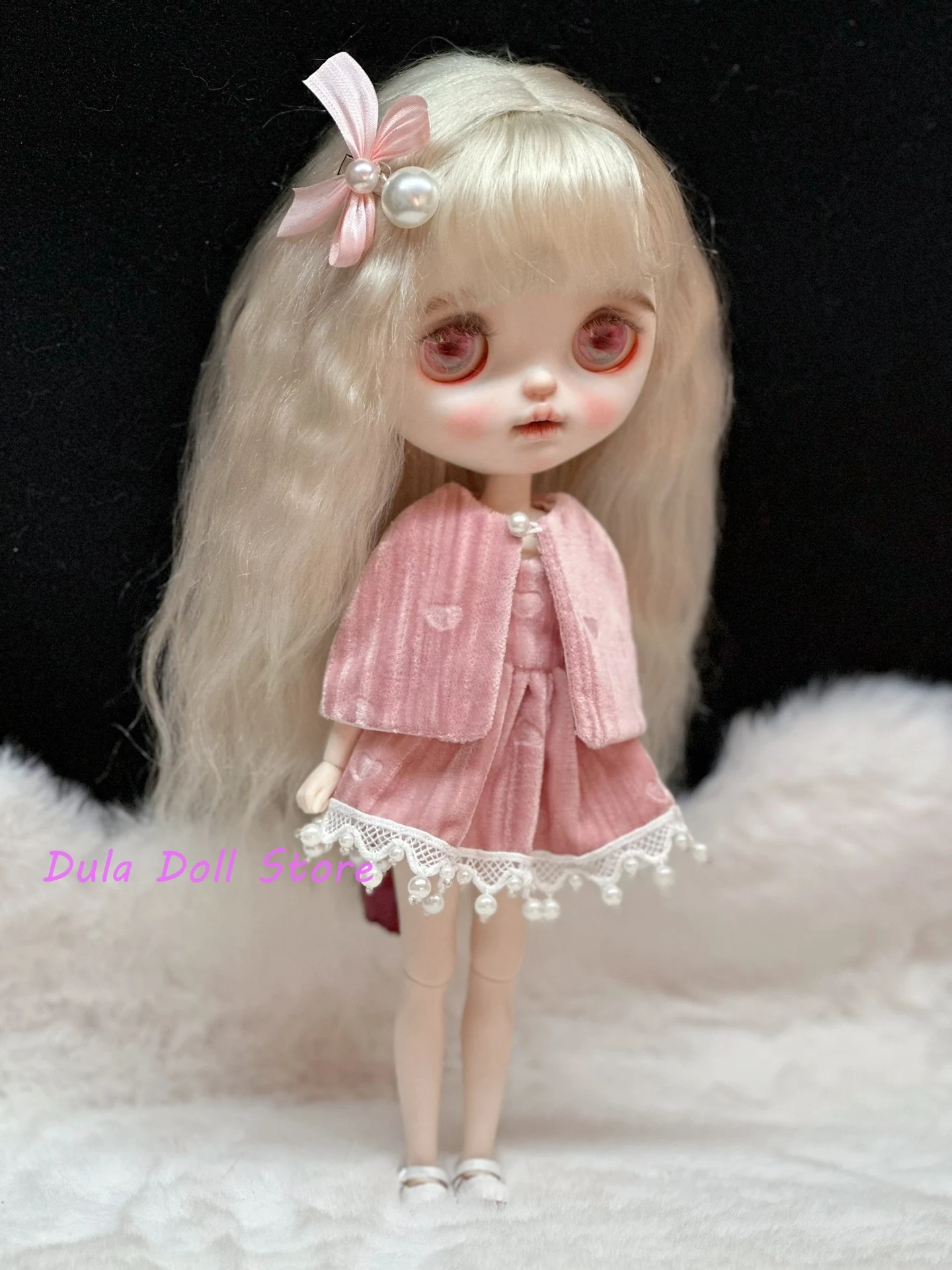 Ropa para muñecas Dula, vestido de terciopelo, vestido deslizante Blythe ob24 ob22 Azone Licca ICY JerryB 1/6, accesorios para muñecas Bjd