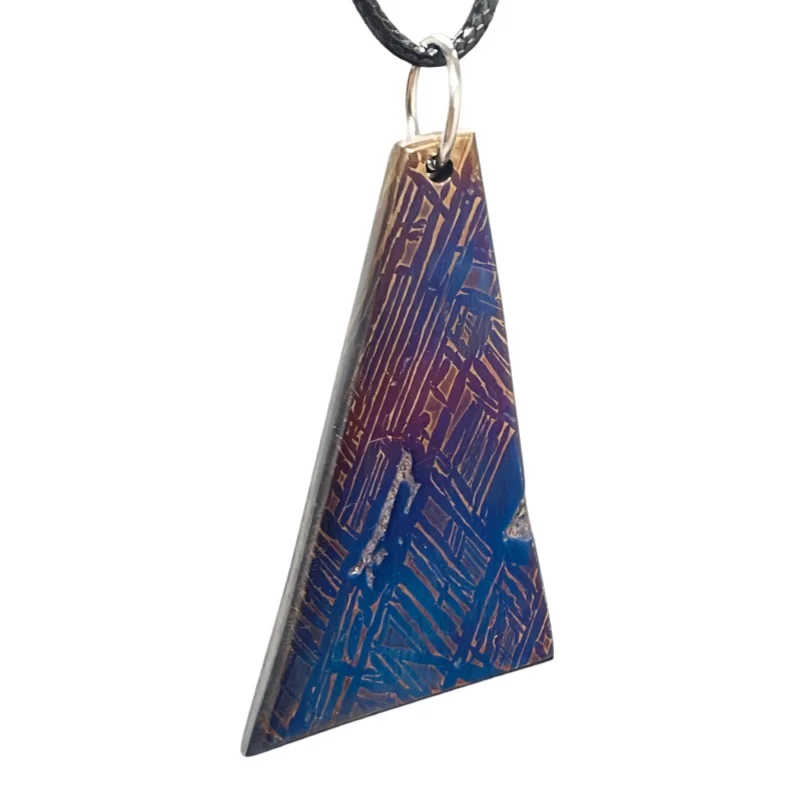 20g Muonionalusta meteorite pendant Natural iron meteorite pendant Meteorite slice Collection -LK233
