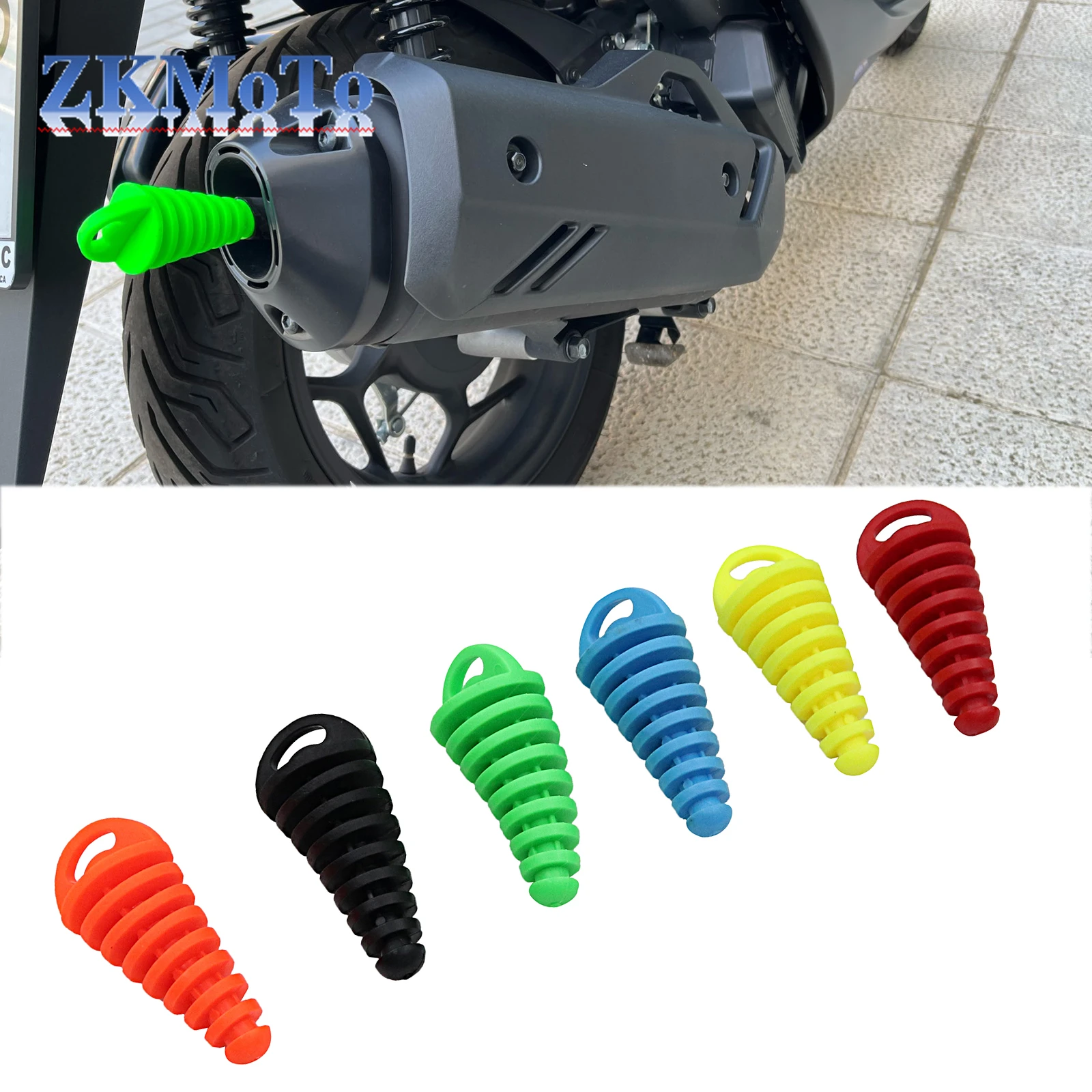 38mm Motorcycle Motorbike Dirt Bike 4 Stroke Muffler Pipe Exhaust Silencer Wash Plug Motorcycle Exhaust Pipe Muffler ATV