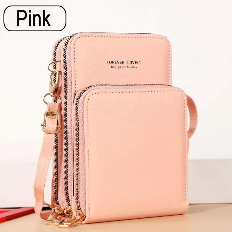 Cross body Handy Geldbörse Umhängetaschen Frauen multifunktion ale Touchscreen-Tasche RFID Blocking Card Brieftasche weibliche Umhängetasche – Detail 14