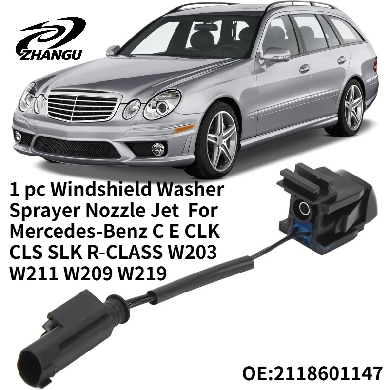 

1 pc Windshield Washer Sprayer Nozzle Jet For Mercedes-Benz C E CLK CLS SLK R-CLASS W203 W211 W209 W219 2118601147