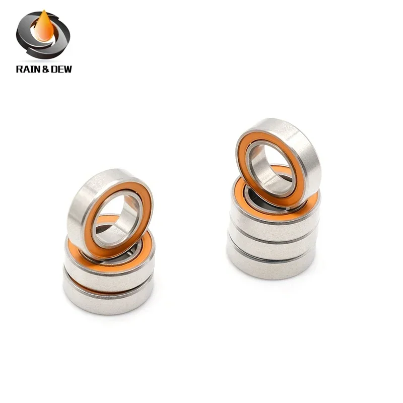 1PCS SMR137 2RS CBCeramic Bearing  7X13X4 mm ABEC-7 Stainless Steel Hybrid Ceramic Ball Bearing Without Grease Fast Turning