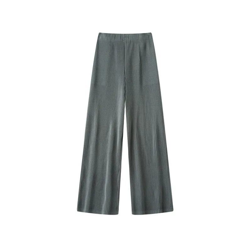 Miyake Pleated Wide-Leg Pants Plisse Women 2026 New Pleats Trousers Personality Commuter Loose Casual Versatile Straight Pants