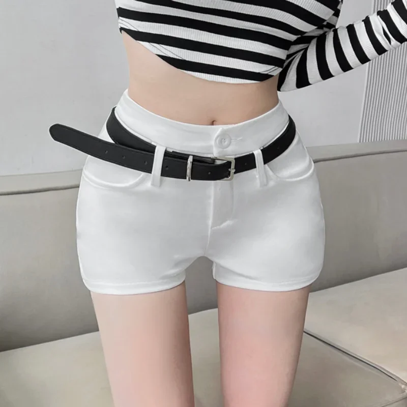 Obcisłe szorty na co dzień damskie Hotsweet moda letnia szykowny temperament Office Lady odzież uliczna na wszystkie mecze Vintage cienkie seksowne podstawy