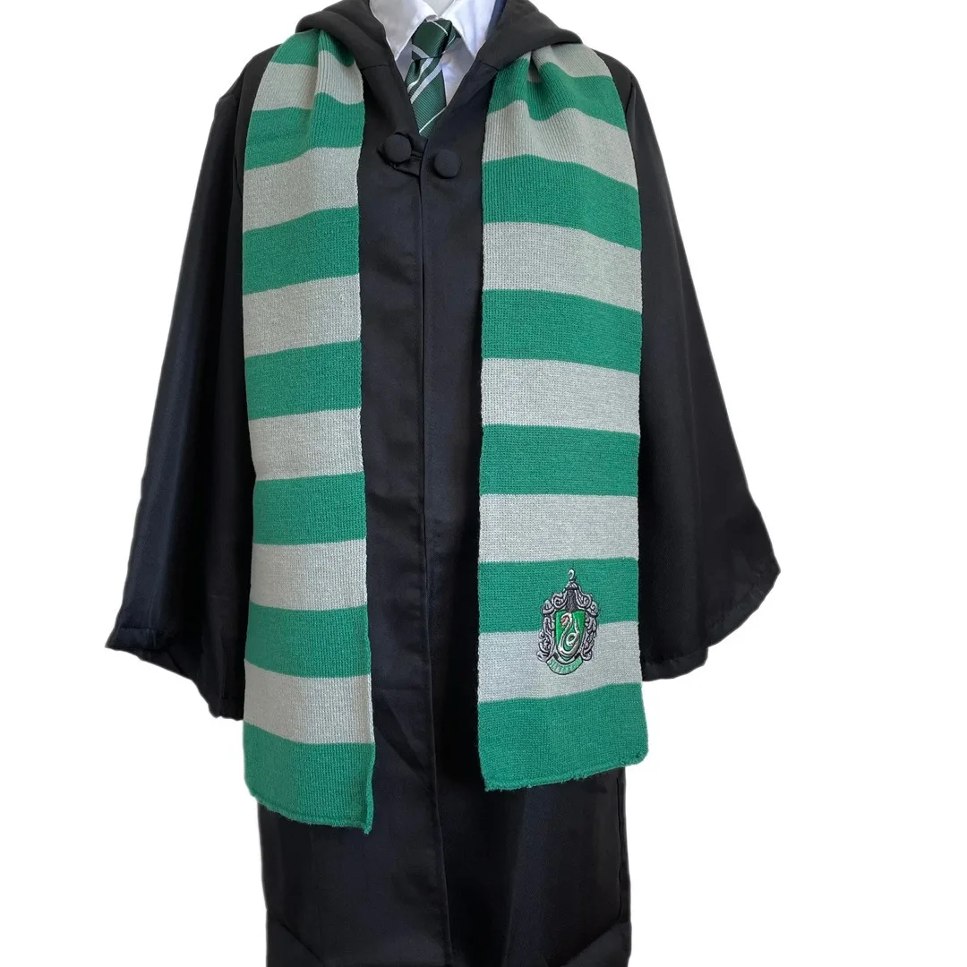 Harris Scarf Hogwarts Slytherin University Emblem Gryffindor Hermione Scarf Gift Role playing accessories for the same movie