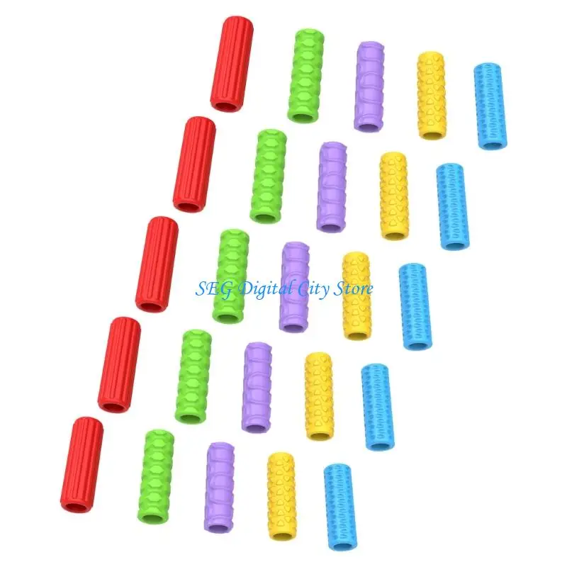 

U75B Random Pattern Pencil Holders Cushioned Grips Textured Surfaces Kids Office Study Essential