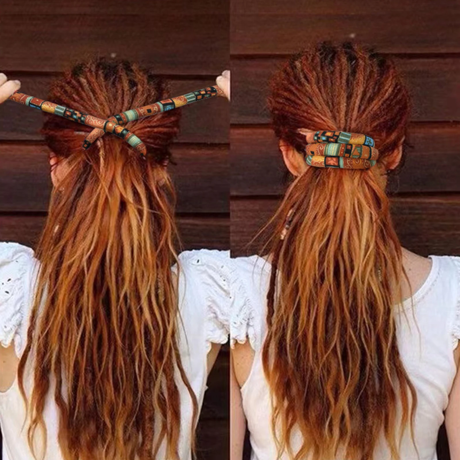 Dreadlocks Hair Ties Hair Bands Beautiful and Attractive Not Hurt Hair for Dreadlocks Hair Women image 6