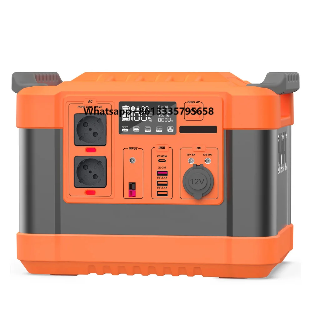 

Instabox 1000W Portable Power Station 1200WH LifePo4 Battery Solar Generator for Camping