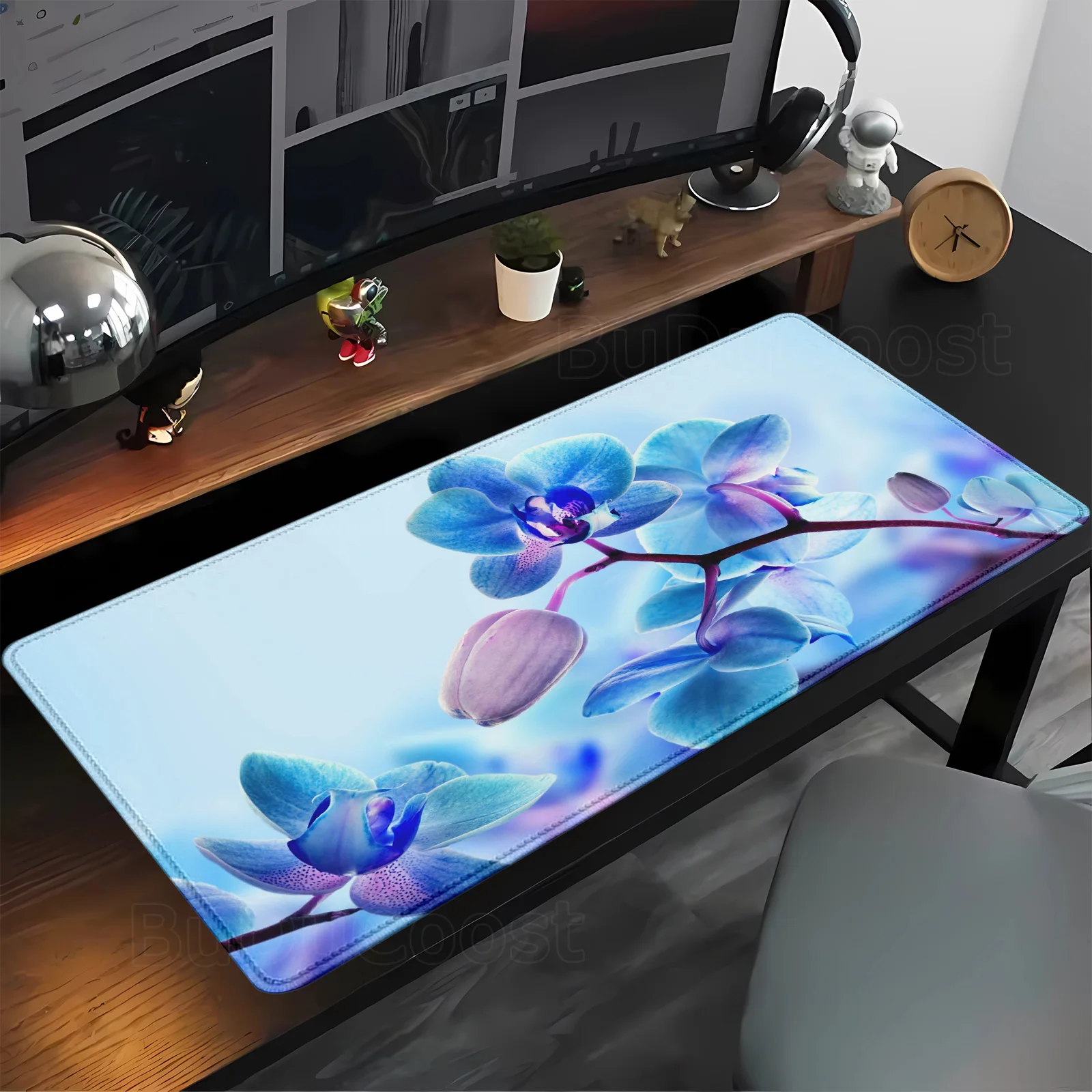 

HD Orchid Mouse Pad Gaming Flower New Custom Large Mousepad Playmat Mouse Mat Non-Slip Carpet Natural Rubber Soft Table Mat