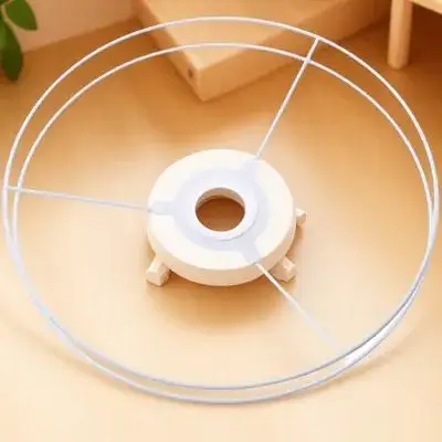 

Ciieeo 30cm Metal Wire Lamp Shade Round Drum Frame for Table Floor Pendant Lighting Fixtures