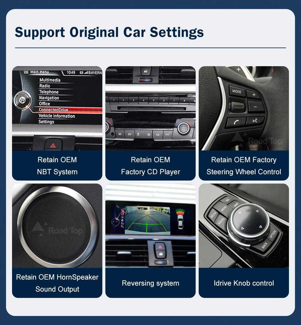 10,25 Multimedia AHD Display Für BMW 1 2 Serie F20 F21 F22 2012-2016 NBT Touchscreen Drahtlose Carplay navigation Android Auto – Detail 7