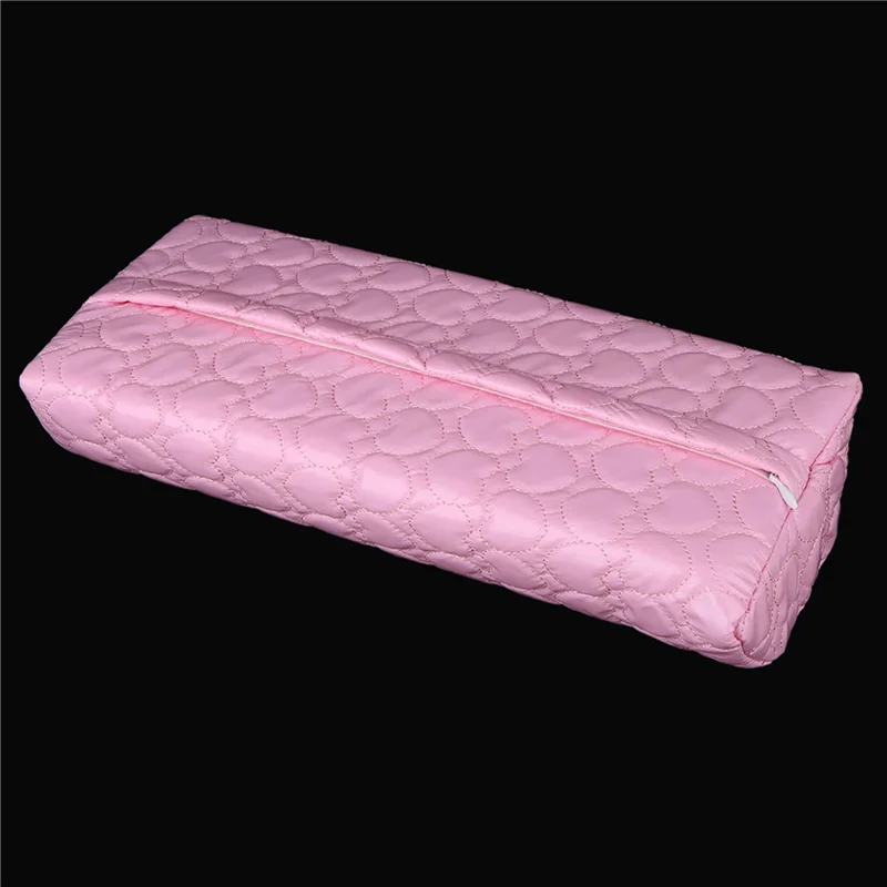 ABUU-2X Manicure Tool Hand-Rest Cushions Holder Professional Soft Sponge Armrest Rest Cushion (Pink)