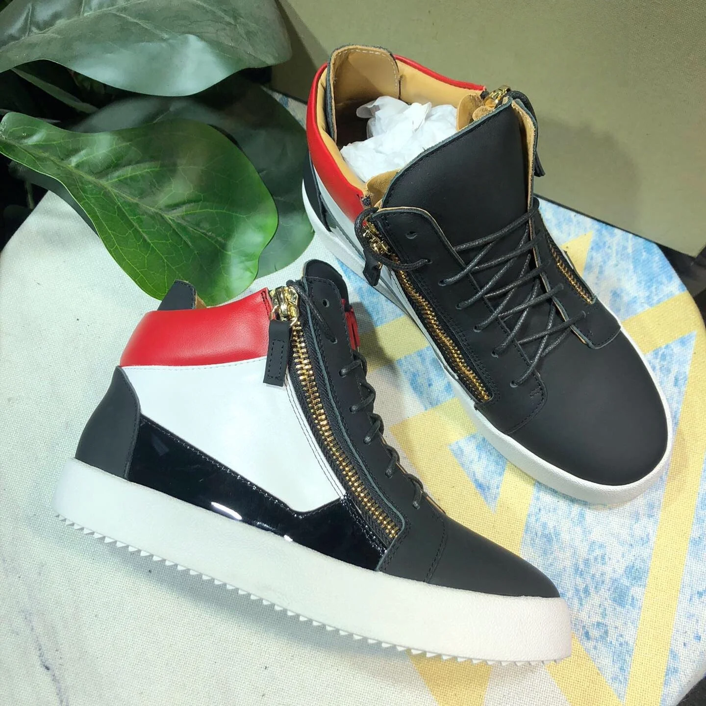 

Top Quality Casual Sneakers for Men Brand Designer Women High-top Tennis shoes 35-48 Luxury Genuine Leather GZ Sports shoes 0515