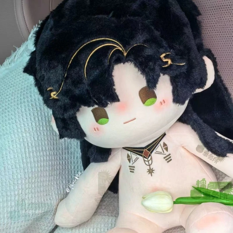 40cm Game Love and Deepspace Zayne Endless God Kawaii Cosplay Soft Cotton Doll Body Sit-upright Anime Cartoon Toy Figures Gift