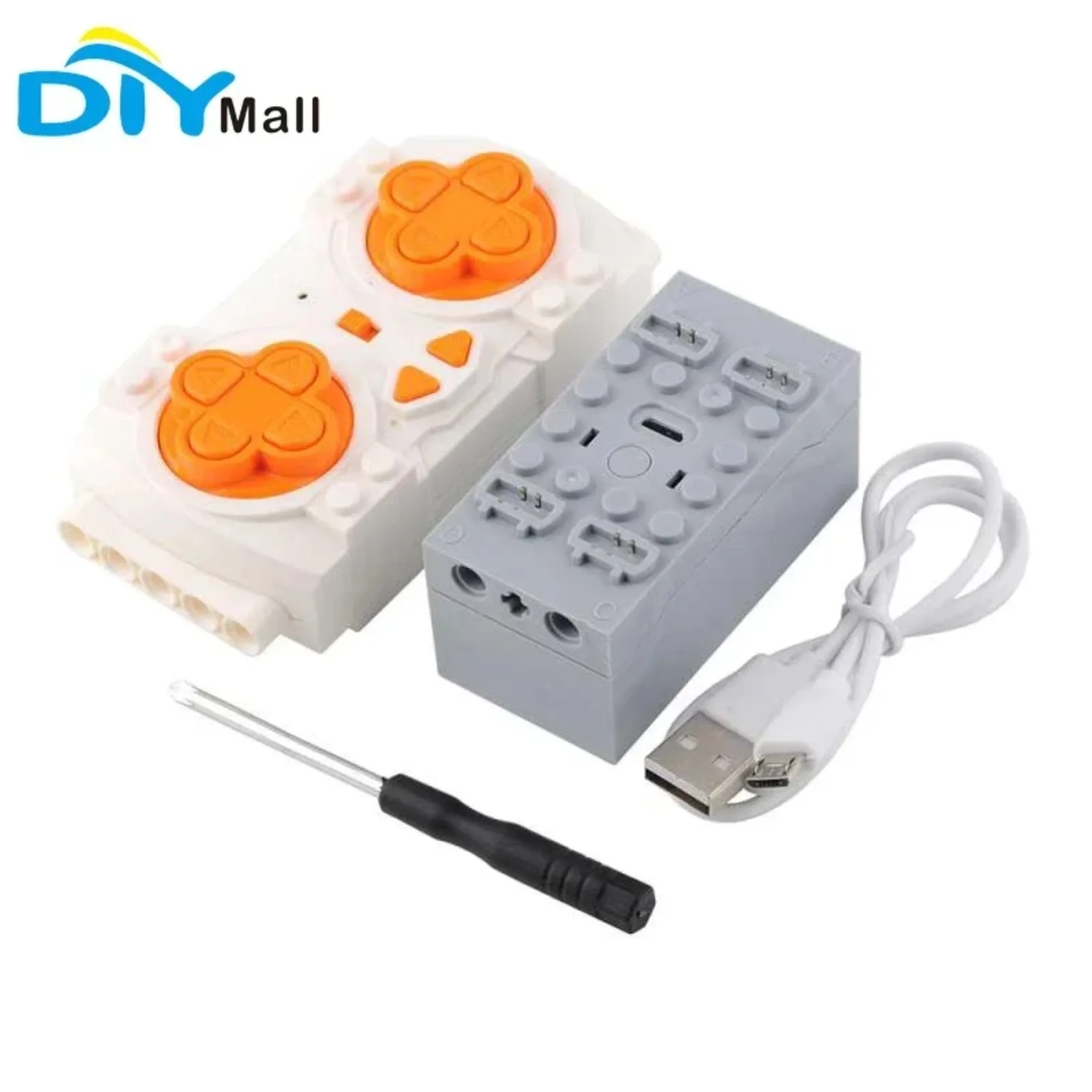 4 Channel APP Programming Power Set 4-Way Lithium Battery Box Remote Control Set for MOC PF Power Functions Techinal Parts