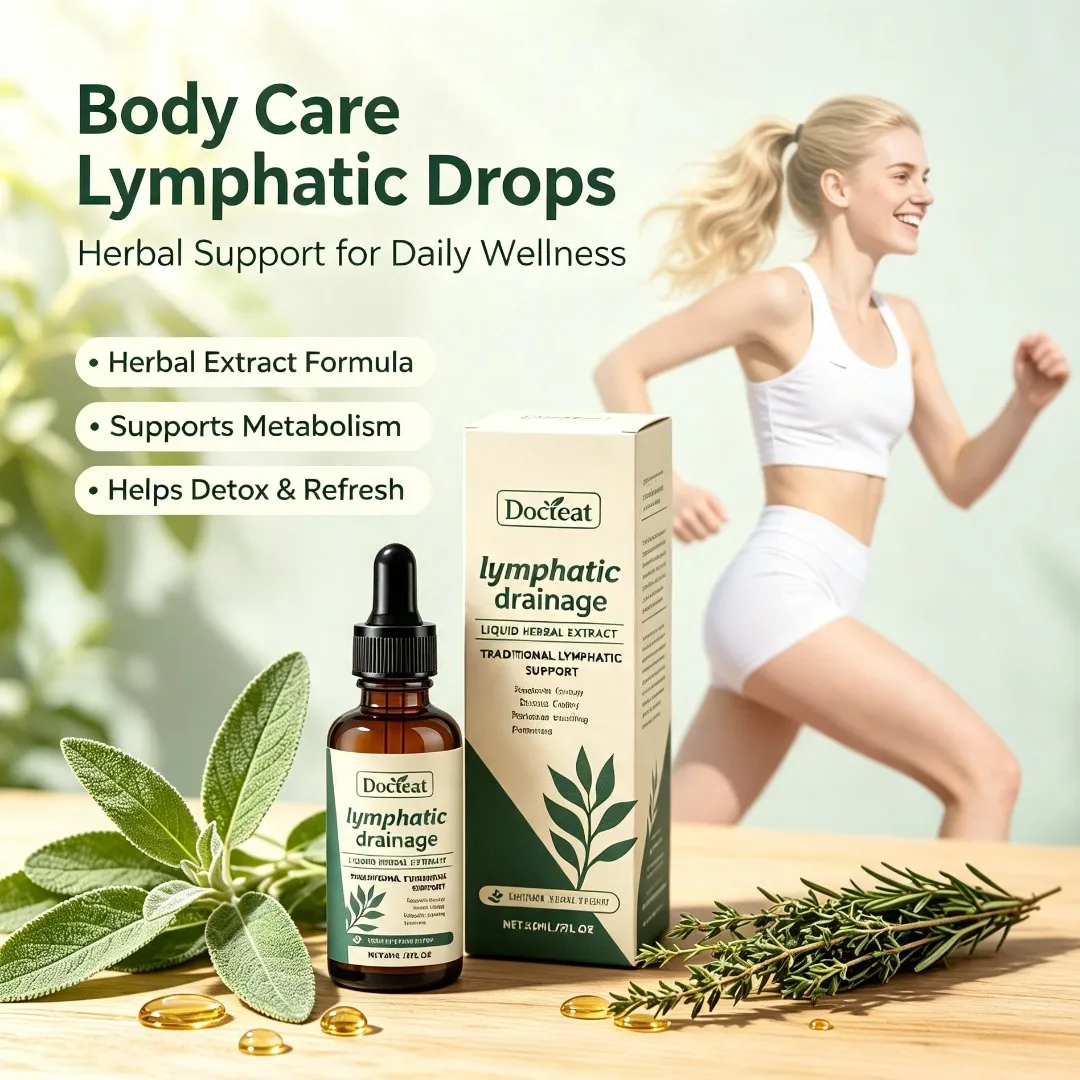 60ml Natural Herbal Serum Body Care Drops Gentle High Absorption For Women & Men Toxin Elimination Swelling Relief Essence