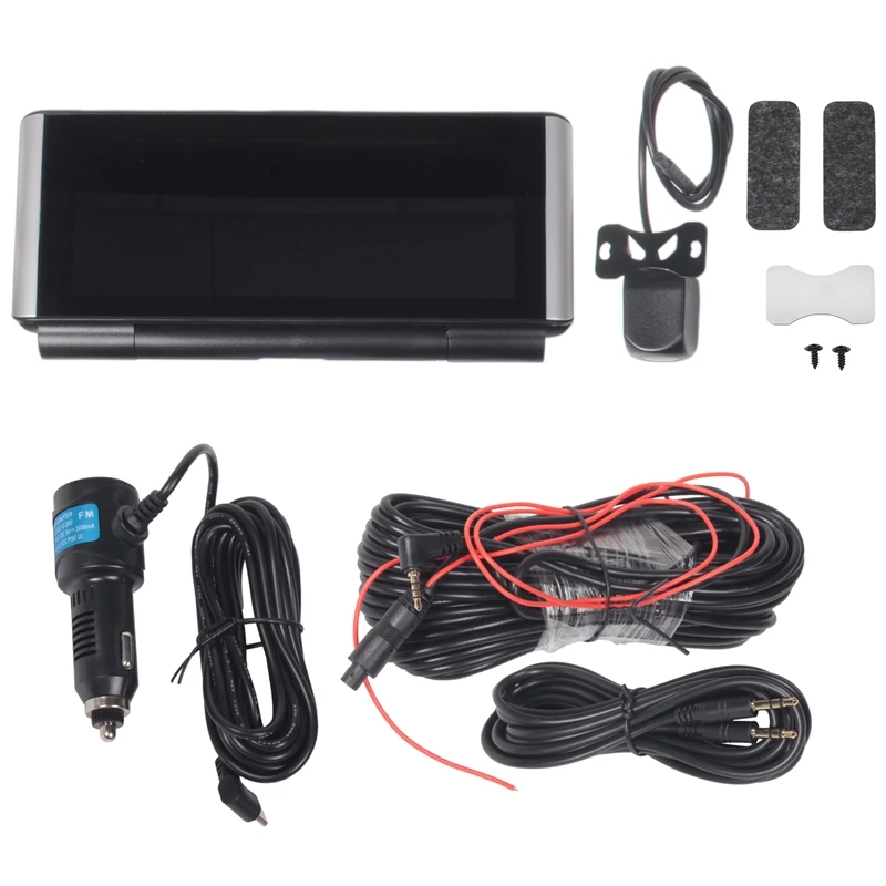 

Portable Car Stereo Radio Carplay Android Auto Mirror Link 6.86Inch Foldable Screen Bluetooth FM Transmitter Camera Easy To Use