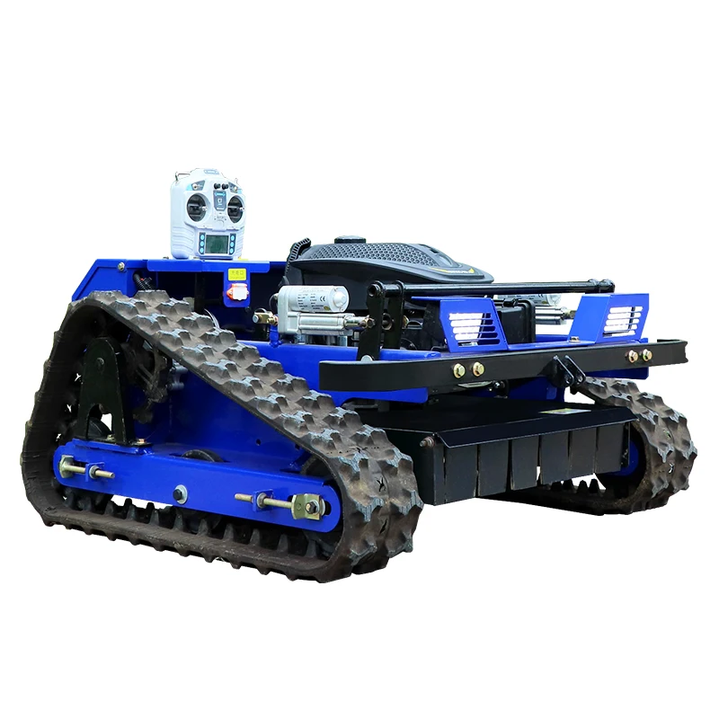 تخصيص حار بيع التحكم عن بعد الزاحف روبوت صغير Flail جزازة العشب آلة تقطيع الفراشي العشب