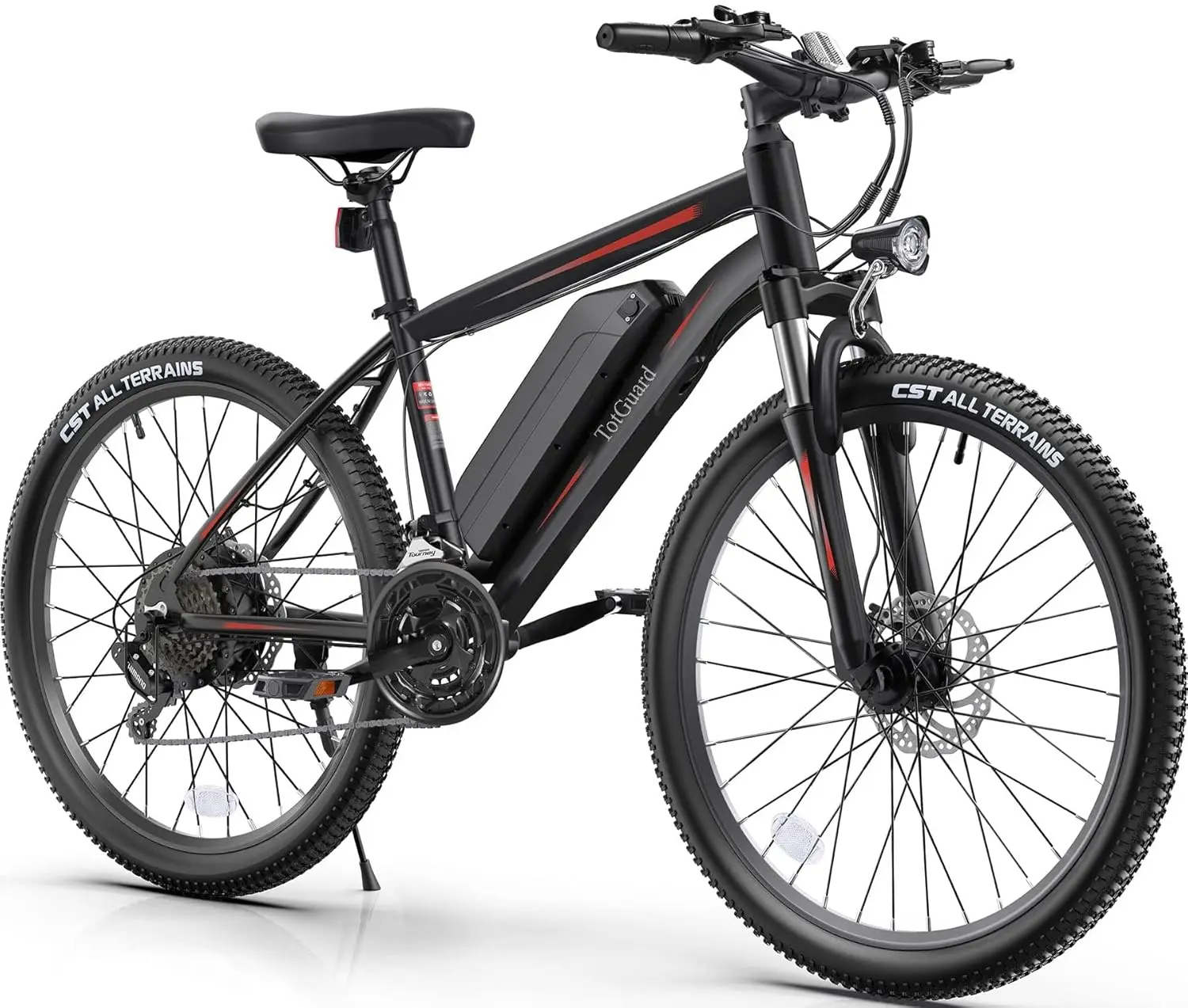 

27.5" 500W Electric Mountain Bike 48V 499Wh Removable Battery 21-Speed Lockable Suspension Fork Adults Ebike, Customized