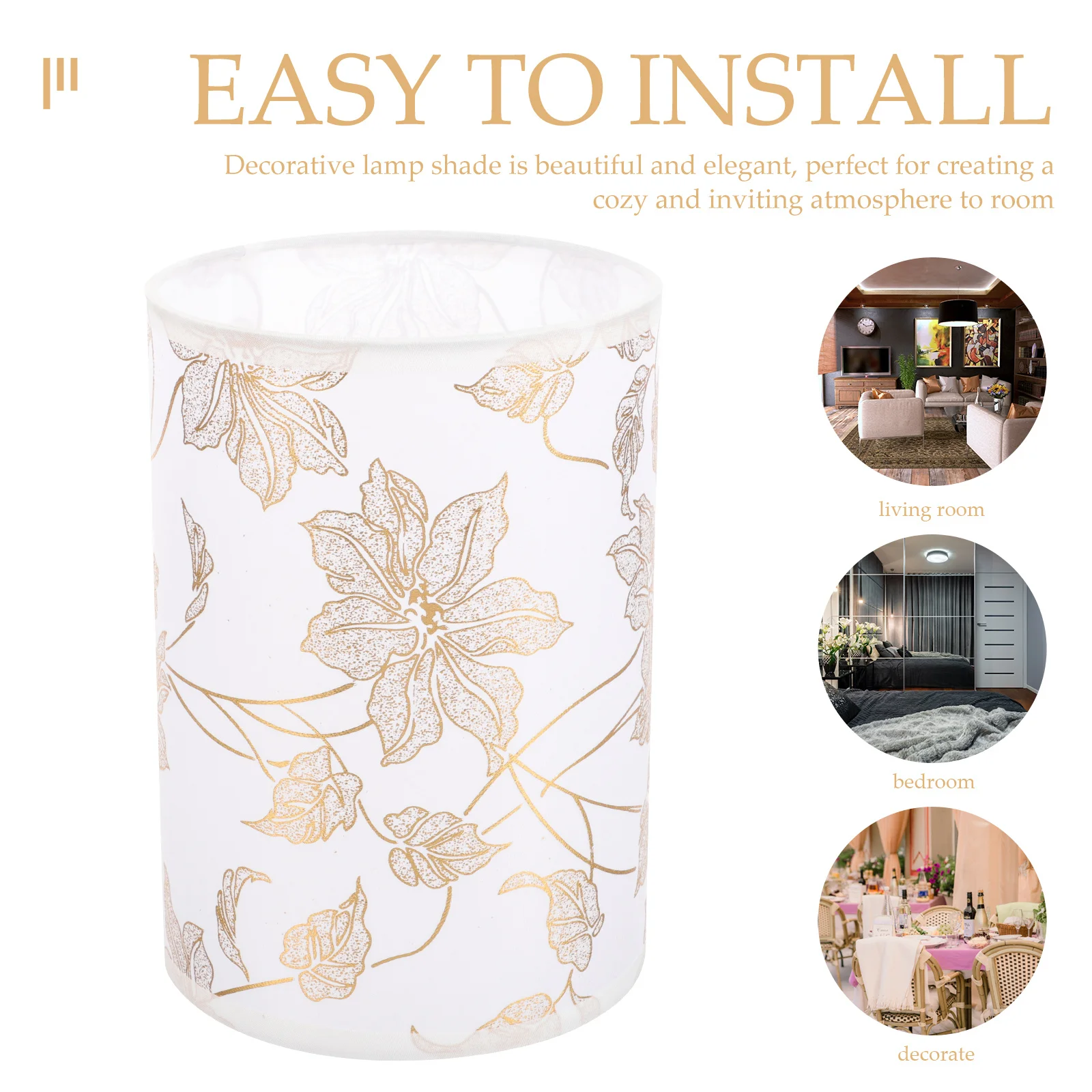 

Современный абажур из льняной ткани с принтом листьев, барабанной формы, для настольных и напольных ламп, для комфортного освещения