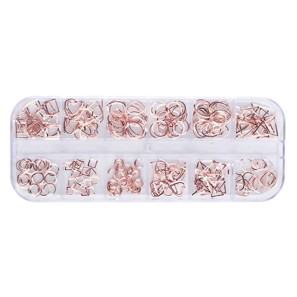 

1 Box Nail Art Rivets Metal Decorations DIY Manicure Ornaments for Natural Artificial Nails Phone Pencil Case Decoration