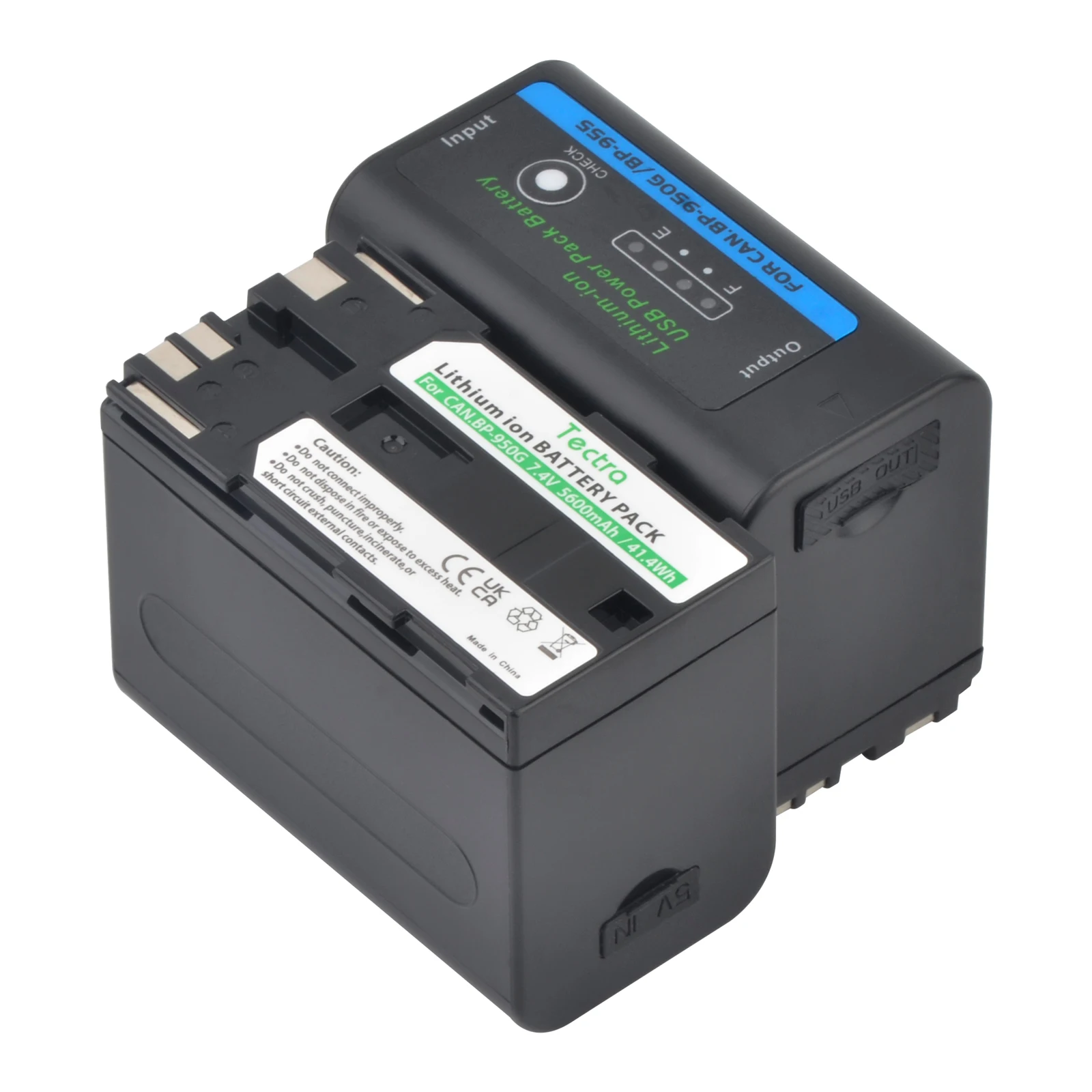 BP-950G 5600mAh, bateria z portem USB dla Canon, mAh, BP-945,,, EOS C100 C300 C500 XF100 XF200 XL2