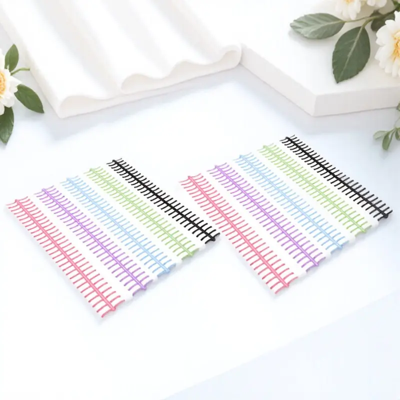 

10Pcs Easy-Use Loose-Leaf Binder Rings Premium Plastic Notebook Binder Rings for DIY Planner Scrapbook Calendar Notepad Binding