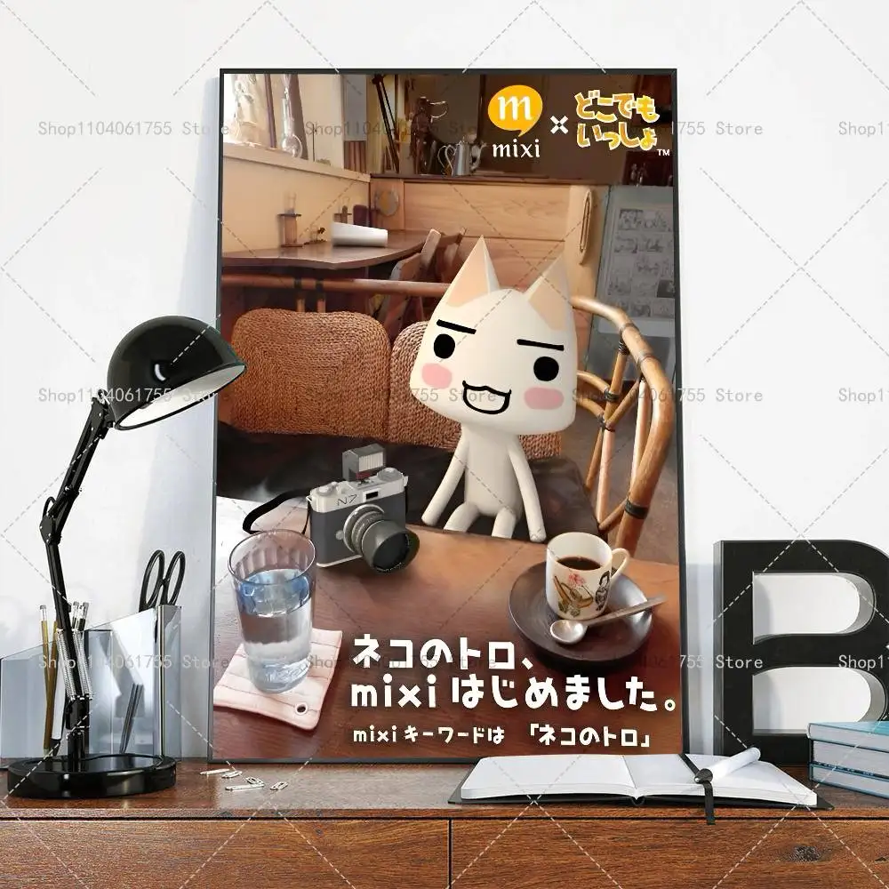 Inoue Toro CUTE Cat Hot Classic Poster Selbstklebender Kunst-Aufkleber aus wasserfestem Papier für Café, Bar, Zimmer, Wanddekoration – Detail 12