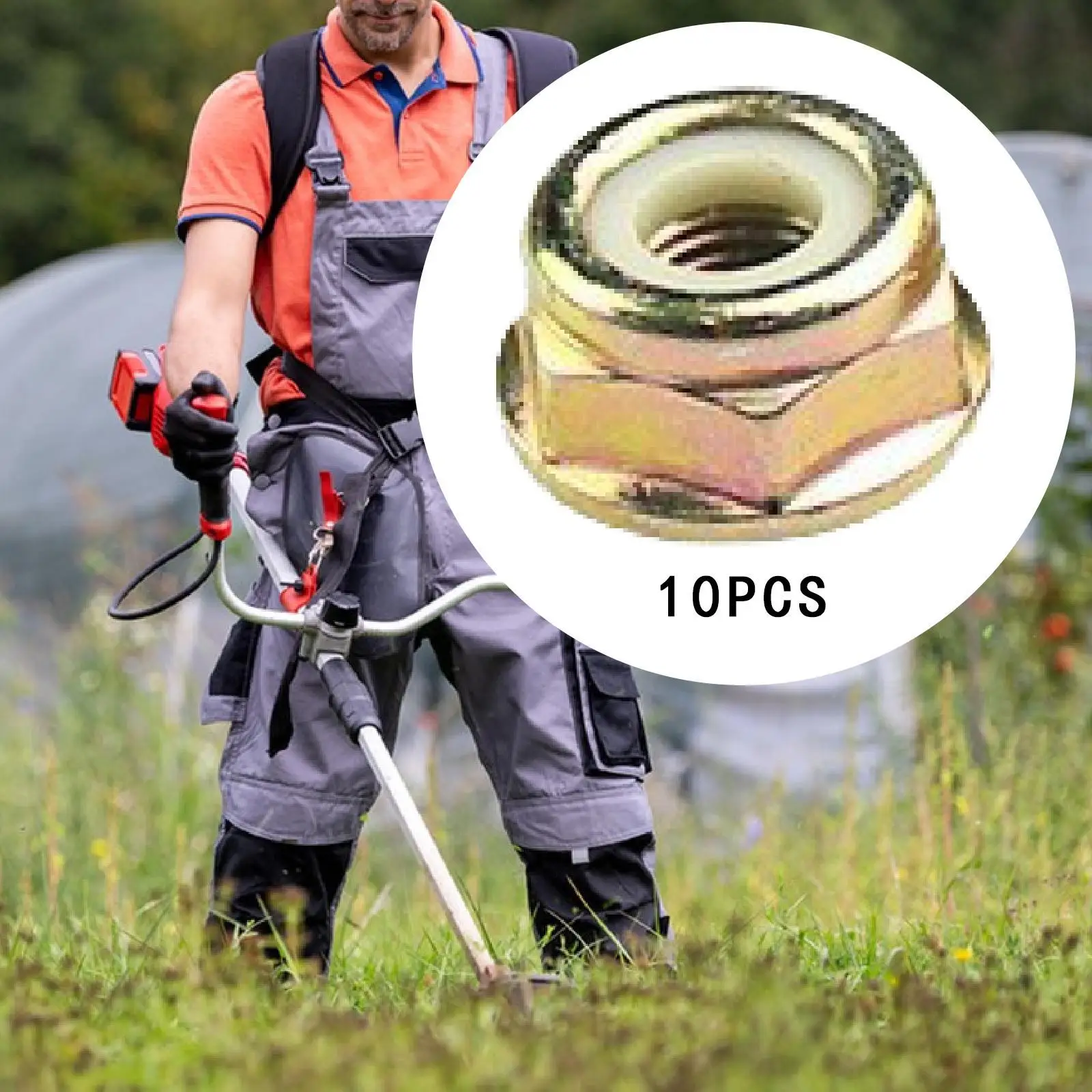 10 Stück Gewindemuttern M10 x 1,25, einfach zu installierende tragbare Trimmermuttern