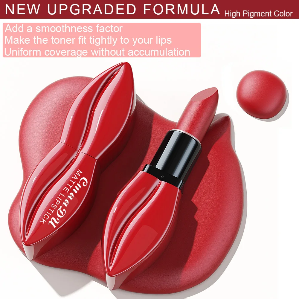 Cmaadu 10 Farben langlebiger matter Lippenstift Lippenstift mit reicher Samt farbe und wasserdichten Formel Valentinstag geschenken