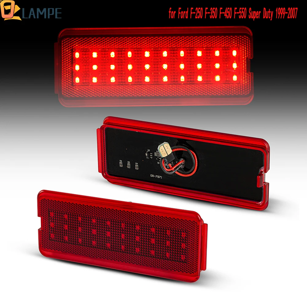 

2Pcs LED Front or Rear Door Reflector Light Panel Courtesy Lamp for Ford F250 F350 F450 F550 1999-2007 Ford Excursion 2000-2005