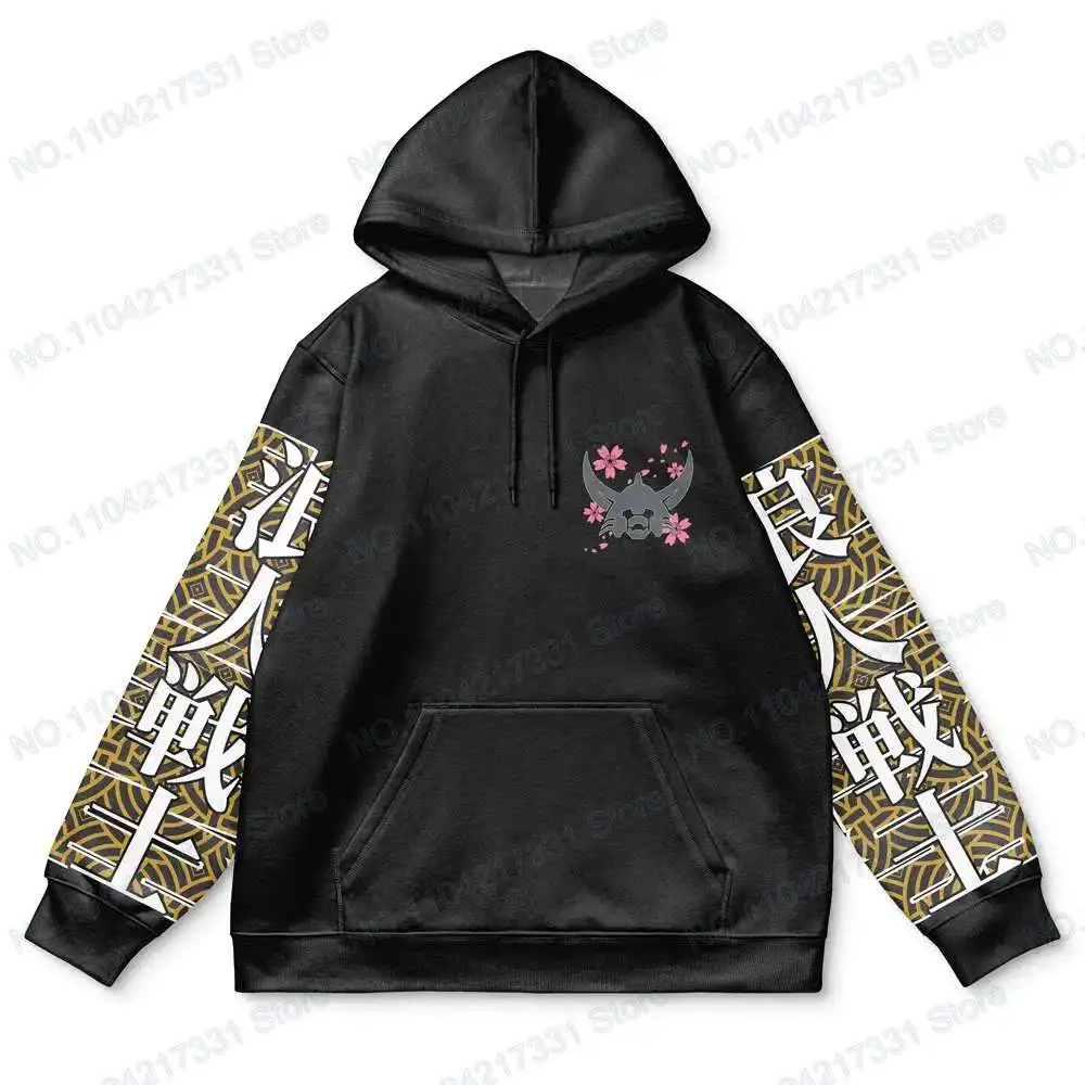 

Tracksuit Ronin Warriors Hip Hop Fashion Streetwear Y2K Harajuku Pop Anime Print Hoodie Men's Punk Casual Colorful Sweatshirt
